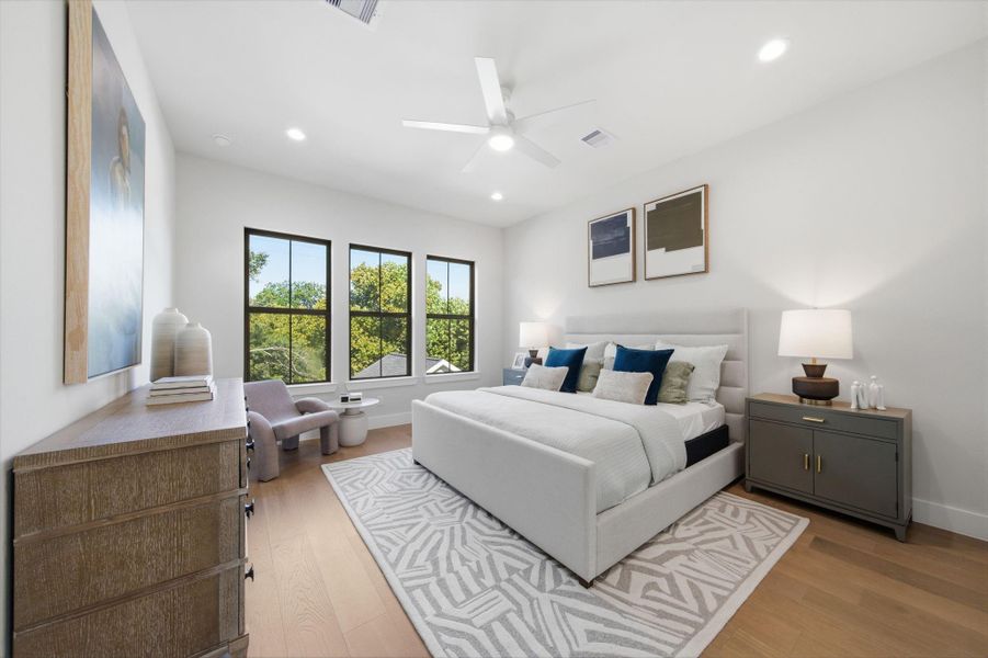 Furnished interior view inside a new home in Spring Valley Creek, Houston (Image 35).