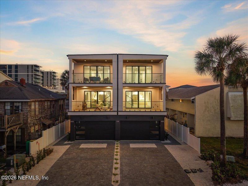 Exterior details and patio area of a home in , Jacksonville Beach (Image 48).