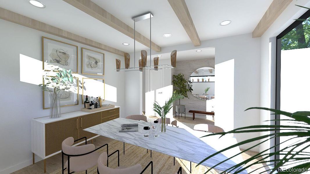 Furnished interior view inside a new home in , Denver (Image 8).