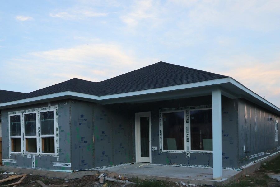 In-progress construction of a new home in Brookewater - Terrace Collection, Rosenberg, TX (Image 17).