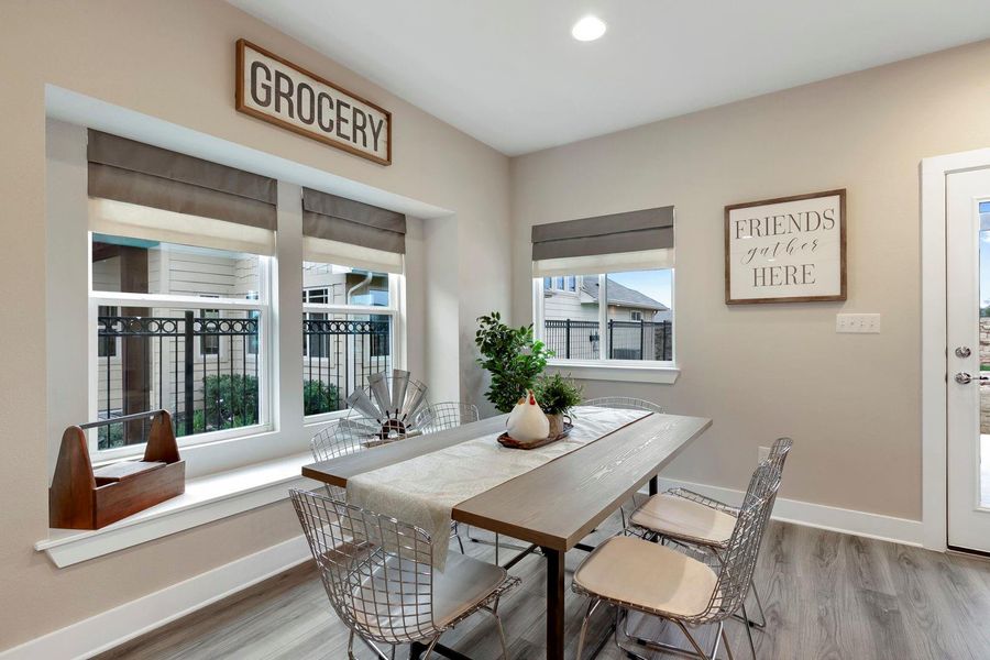 Furnished interior view inside a new home in Village at Manor Commons, Manor (Image 15).