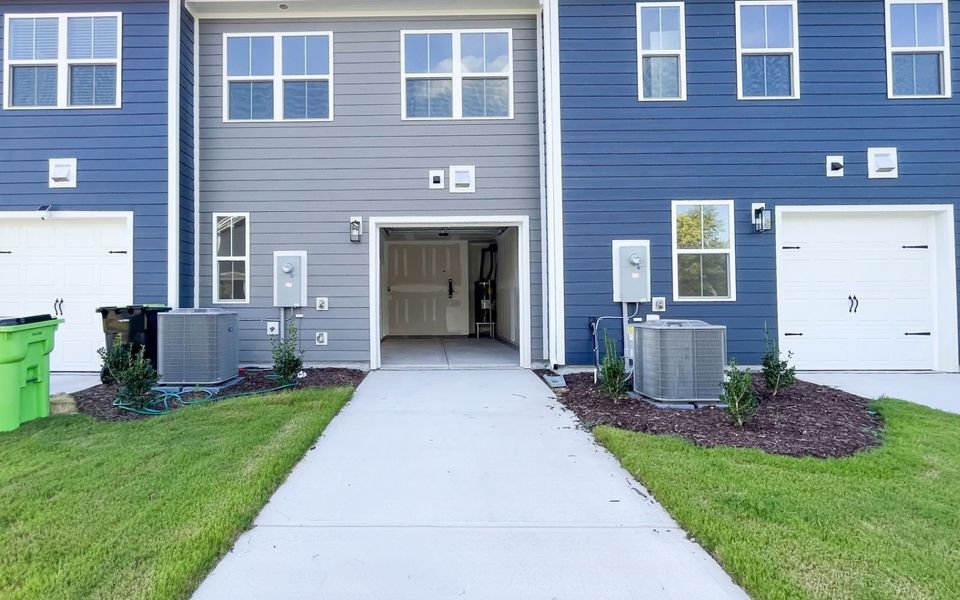Exterior details and patio area of a home in Wendell Falls, Wendell (Image 3).