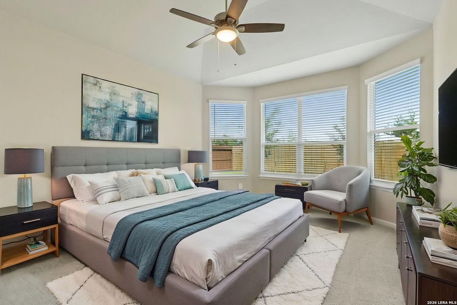 Furnished interior view inside a new home in Thomas Pond, San Antonio (Image 7). Furnished interior view inside a new home in Thomas Pond, San Antonio (Image 7).