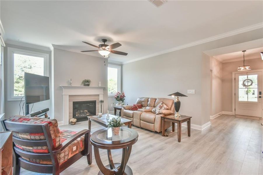 Furnished interior view inside a new home in , Dacula (Image 6).