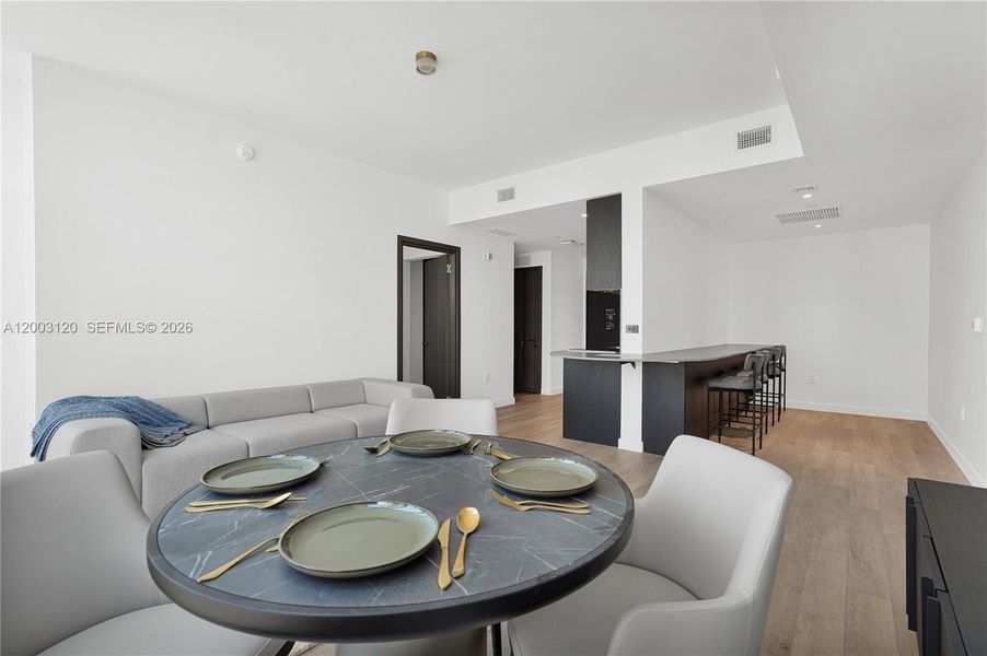 Furnished interior view inside a new home in , Miami (Image 8).