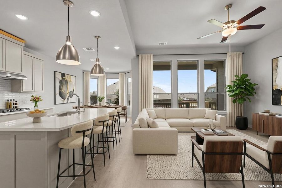 Furnished interior view inside a new home in Foxbrook, Cibolo (Image 18).