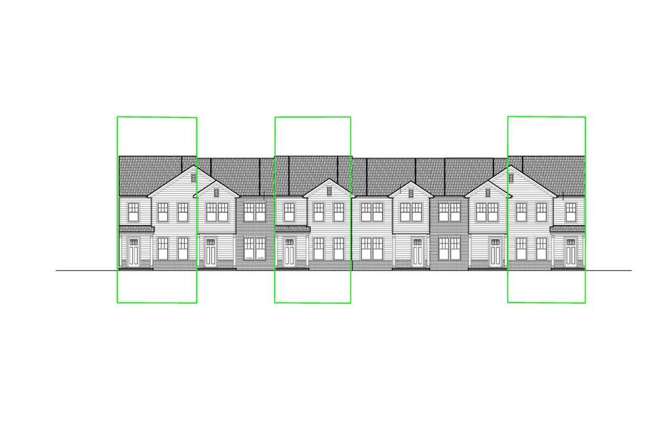 2D floor plan layout of this home in The Crossing at Cramerton Mills, Cramerton, NC (Image 2).