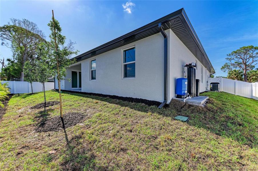 Exterior details and patio area of a home in , Venice (Image 4). Exterior details and patio area of a home in , Venice (Image 4).