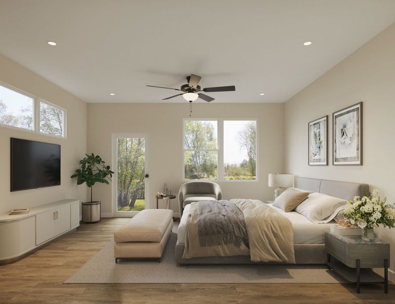 Representative furnished interior of a home built from the Camp Greene by Red Cedar Homes in Cedars at Camp Greene, Charlotte (Image 7).