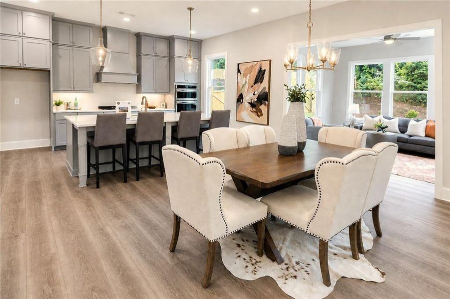 Furnished interior view inside a new home in Ashbury Commons, Powder Springs (Image 18).