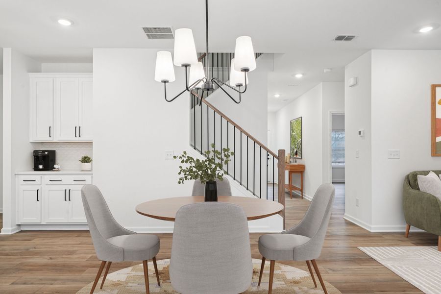 Representative furnished interior of a home built from the Cardiff by Ashton Woods in Eastlyn Crossing - Single Family, Flowery Branch (Image 4).
