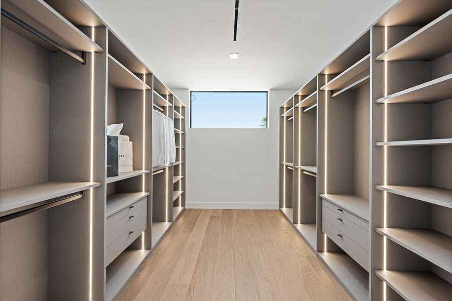 Primary closet
