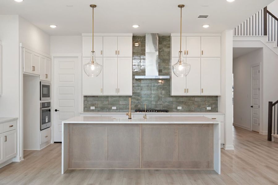 Furnished interior view inside a new home in Arbor Collection At Wolf Ranch, Georgetown (Image 12).