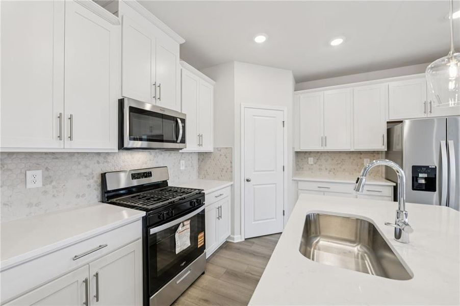Furnished interior view inside a new home in Parkside at Grayson, Grayson (Image 18).