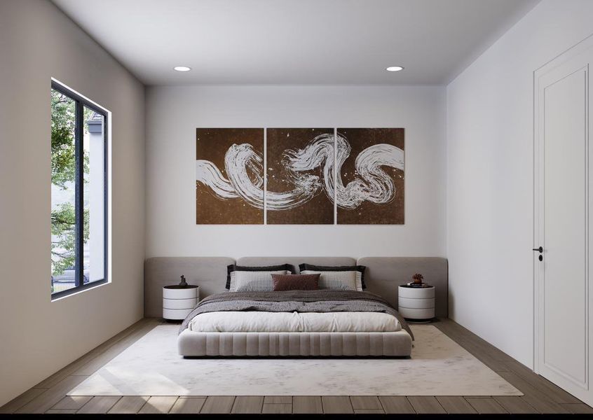 Furnished interior view inside a new home in , Spring (Image 13).