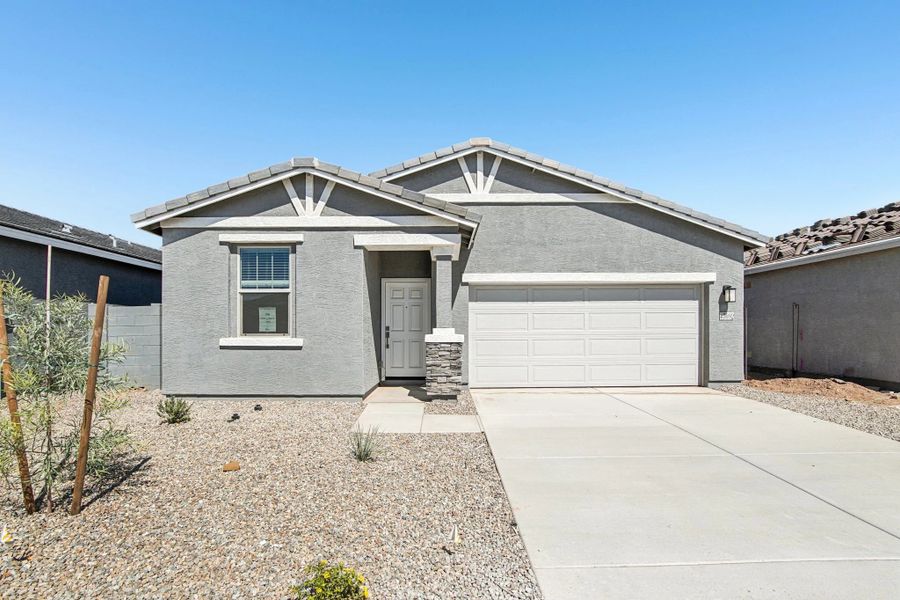 Representative exterior details of a home built from the Jasmine by Ashton Woods in North Copper Canyon, Surprise (Image 3). Representative exterior details of a home built from the Jasmine by Ashton Woods in North Copper Canyon, Surprise (Image 3).