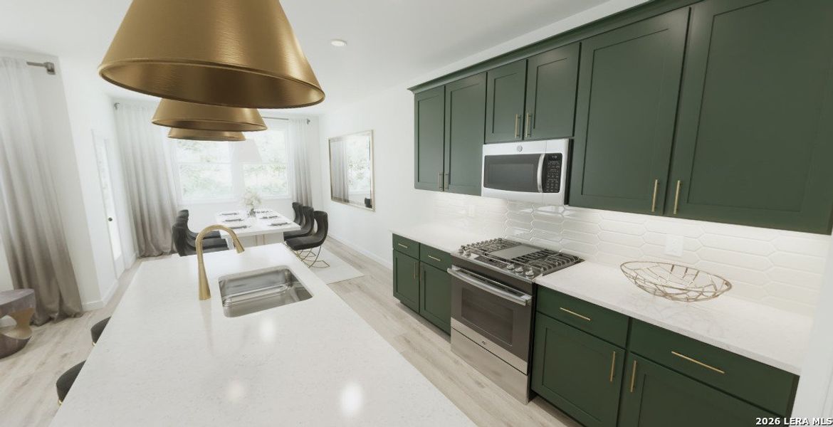 Furnished interior view inside a new home in Enclave at Hennersby Hollow 50's, San Antonio (Image 6).