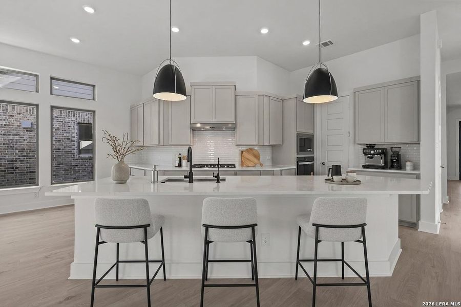 Furnished interior view inside a new home in Nopal Valley, San Antonio (Image 15).