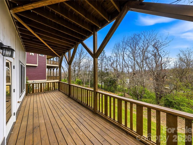 Exterior details and patio area of a home in , Asheville (Image 4).