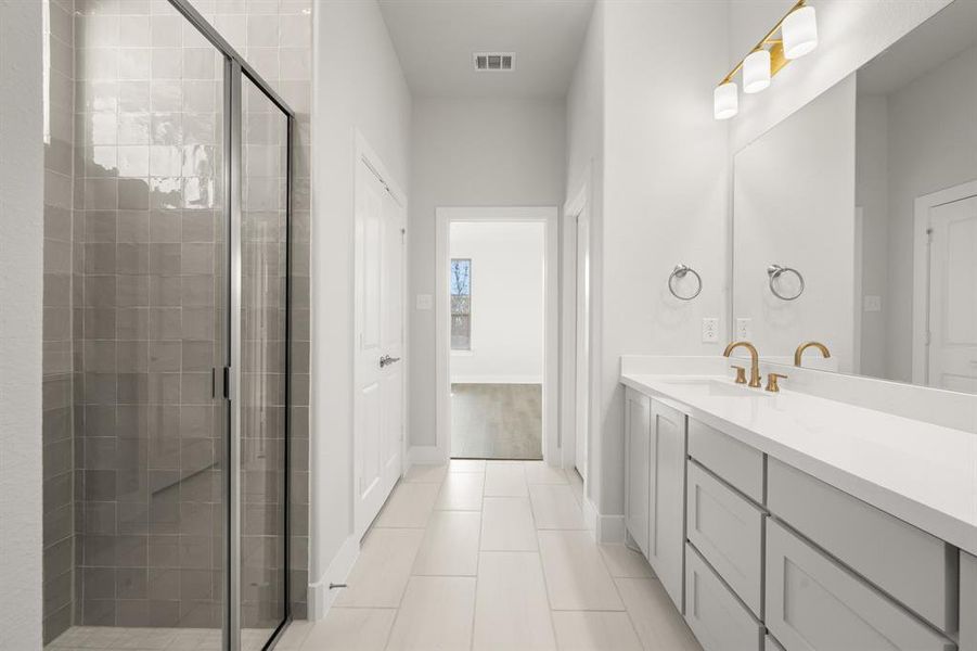 Furnished interior view inside a new home in The Retreat - Phase 1, Waxahachie (Image 17).