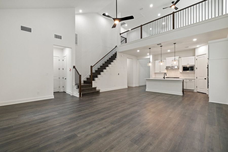 Furnished interior view inside a new home in Sauls Ranch, Round Rock (Image 6).