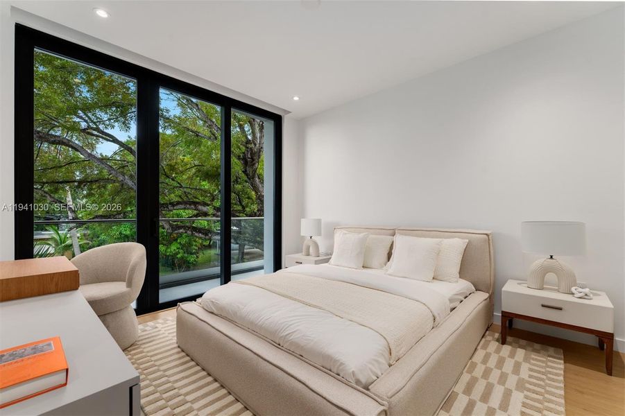 Furnished interior view inside a new home in , Miami (Image 11).