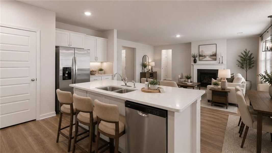 Furnished interior view inside a new home in Preserve at Dove Creek, Statham (Image 18). Furnished interior view inside a new home in Preserve at Dove Creek, Statham (Image 18).