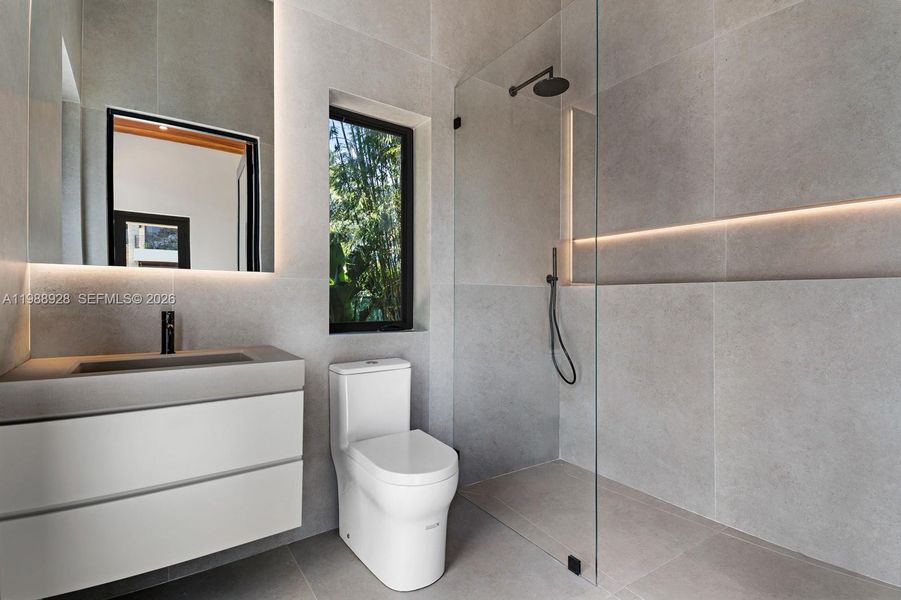 Furnished interior view inside a new home in , Miami (Image 49).