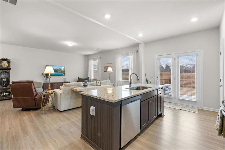 Furnished interior view inside a new home in , Dawsonville (Image 15).