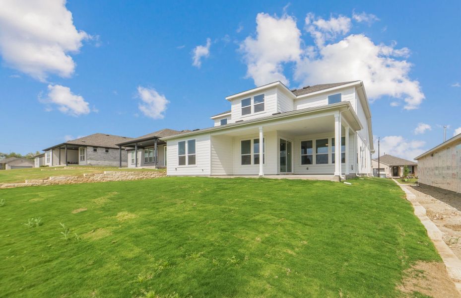 Exterior details and patio area of a home in Sun City Texas, Georgetown (Image 23).