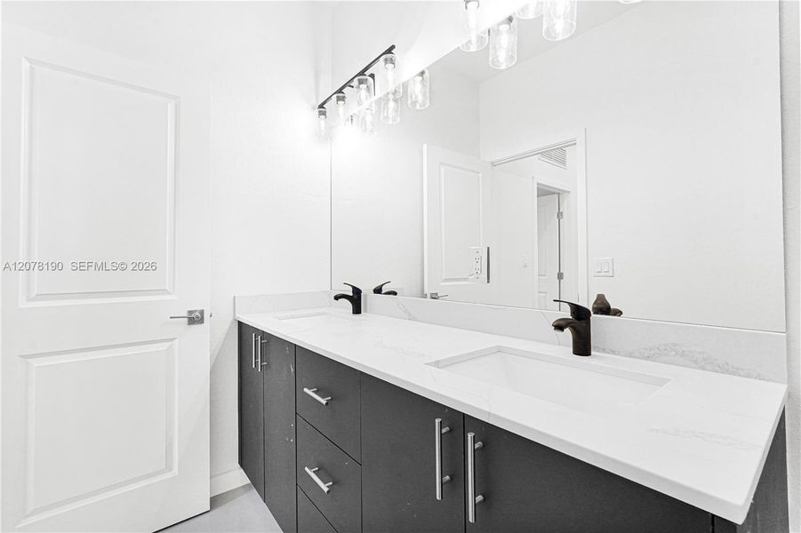 Furnished interior view inside a new home in , Miami (Image 49).