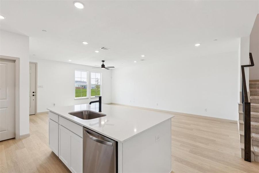 Furnished interior view inside a new home in The Village at Midtowne, Midlothian (Image 7).