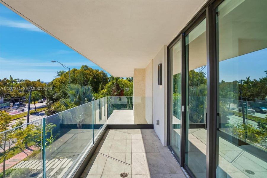 Exterior details and patio area of a home in , Miami Beach (Image 28). Exterior details and patio area of a home in , Miami Beach (Image 28).