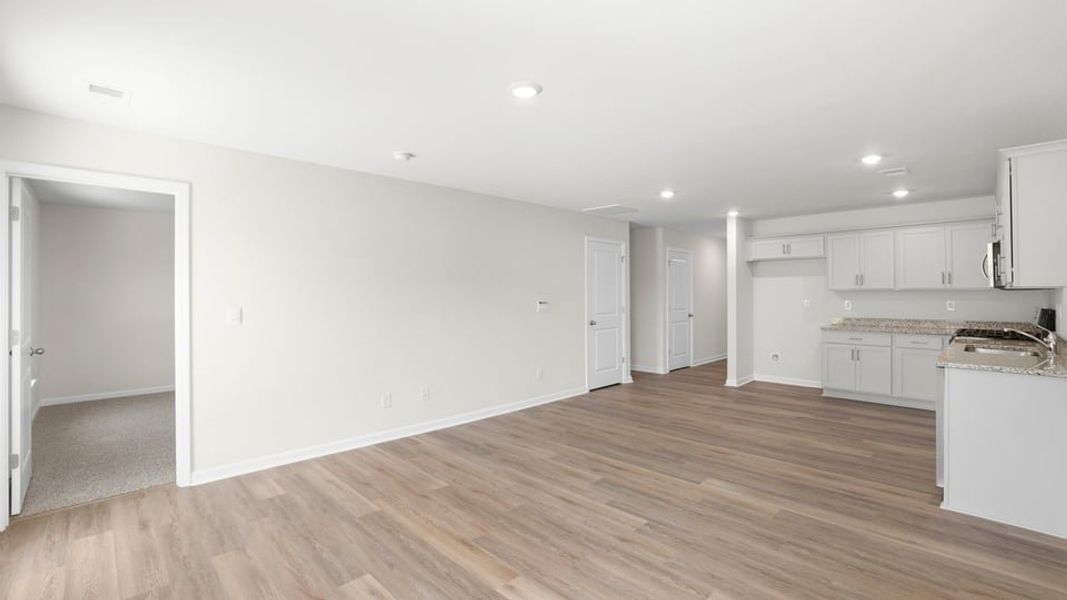Spacious, unfurnished interior of a new home in Harper Ridge, Roebuck (Image 23). Spacious, unfurnished interior of a new home in Harper Ridge, Roebuck (Image 23).