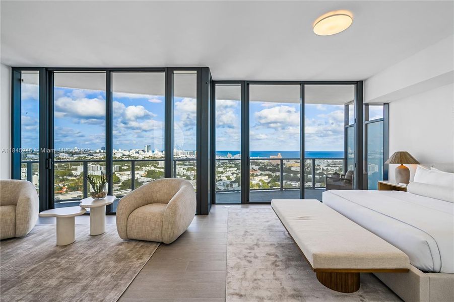 Furnished interior view inside a new home in Five Park, Miami Beach (Image 3).