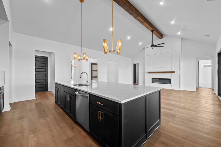 Furnished interior view inside a new home in King Oaks, Salado (Image 13).