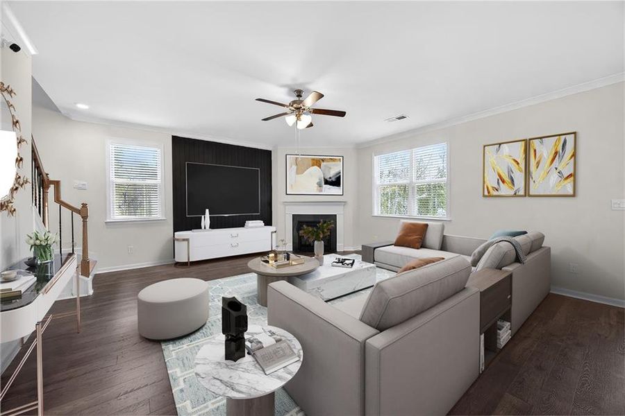 Furnished interior view inside a new home in Independence, Loganville (Image 17).