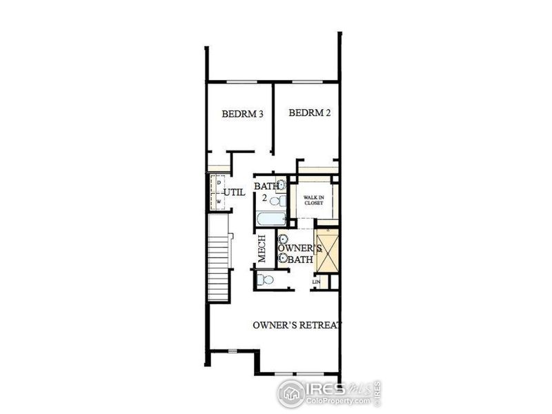 2D floor plan layout of this home in , Loveland, CO (Image 3).