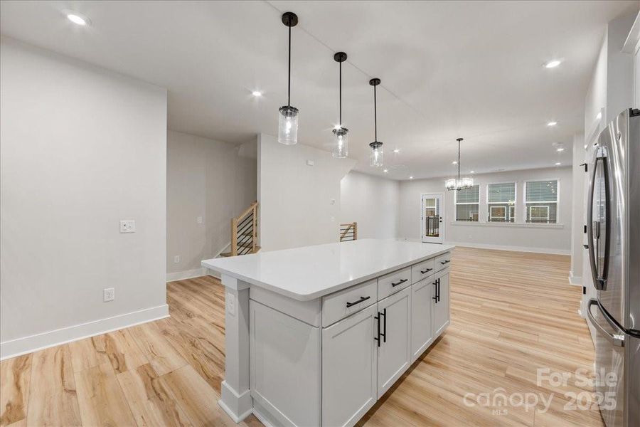 Large Central Island Ideal for Entertaining.