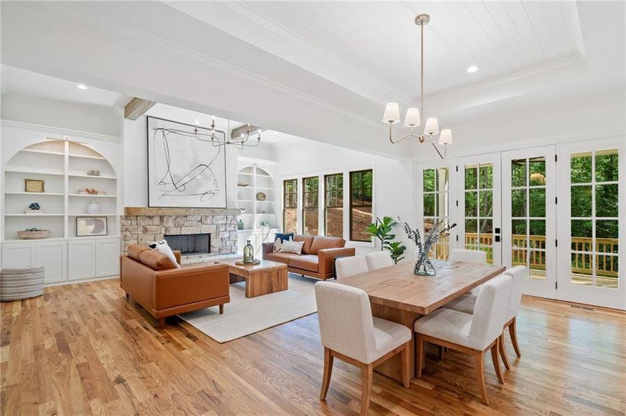 Furnished interior view inside a new home in , Holly Springs (Image 9). Furnished interior view inside a new home in , Holly Springs (Image 9).