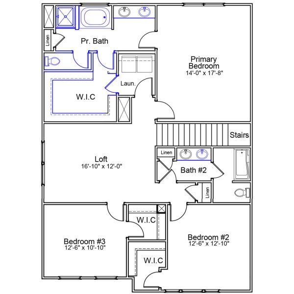 2D floor plan layout of this home in Ellington, Elgin, SC (Image 3).