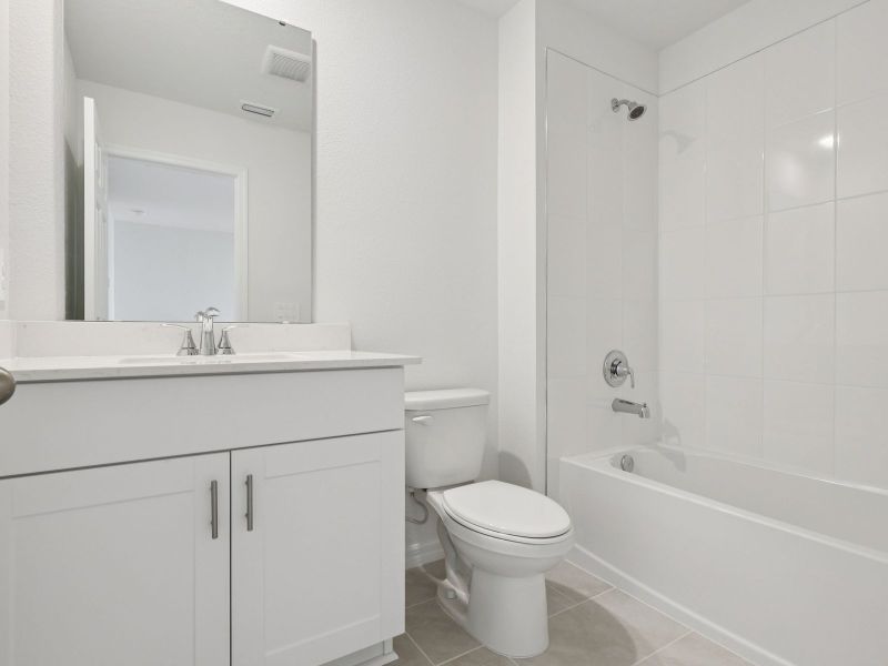 Furnished interior view inside a new home in Cagan Crossings West, Clermont (Image 6). Furnished interior view inside a new home in Cagan Crossings West, Clermont (Image 6).