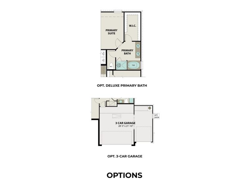2D floor plan layout for the The Costa A by Davidson Homes LLC in Sunterra, Katy, TX (Image 5).