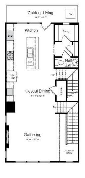 Structural options include: linear fireplace, storage at second floor, full bath on first floor, shower ledge in owner's bath, sky terrace.