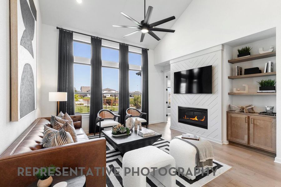Furnished interior view inside a new home in Easton Park, Austin (Image 33).