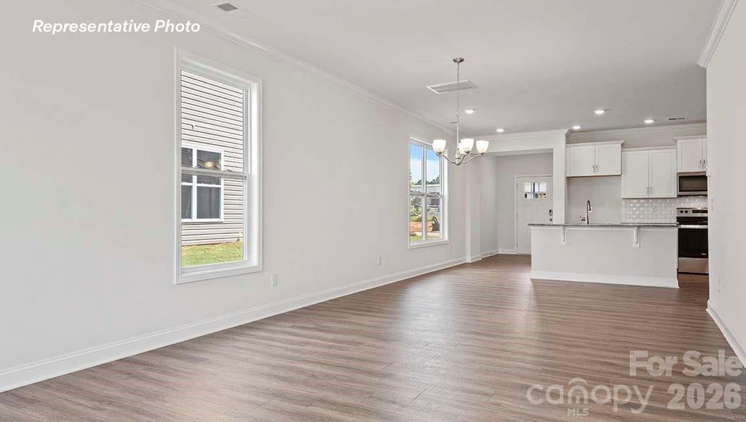 Spacious, unfurnished interior of a new home in Skybrook Corners, Huntersville (Image 18).