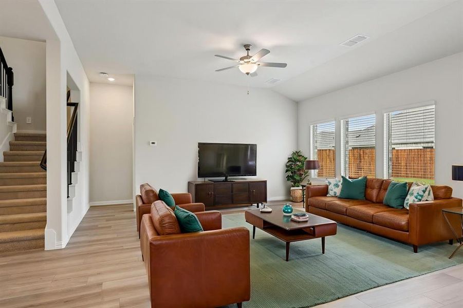 Furnished interior view inside a new home in Parks at Foster Crossing - Signature Series, Anna (Image 13).
