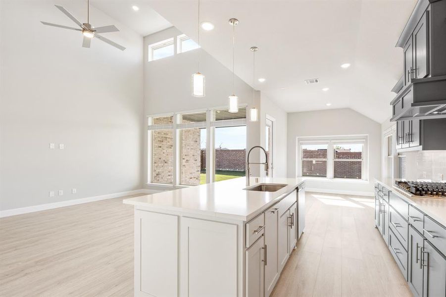 Furnished interior view inside a new home in Creekview Meadows, Pilot Point (Image 17).