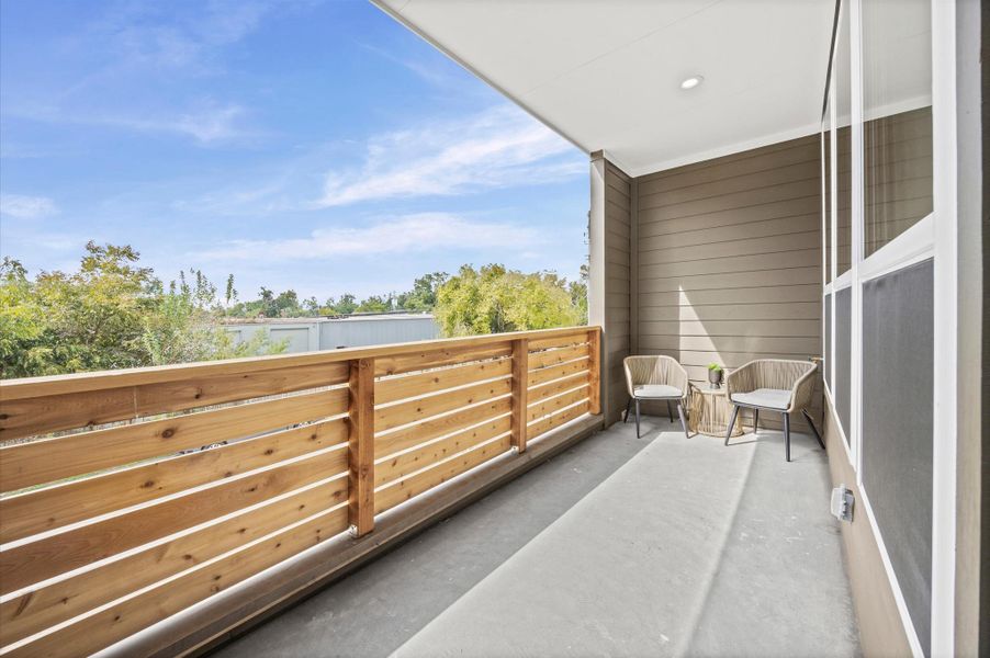 Exterior details and patio area of a home in , Houston (Image 1). Exterior details and patio area of a home in , Houston (Image 1).