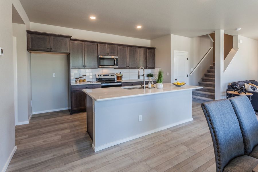Furnished interior view inside a new home in Trailside, Timnath (Image 19).
